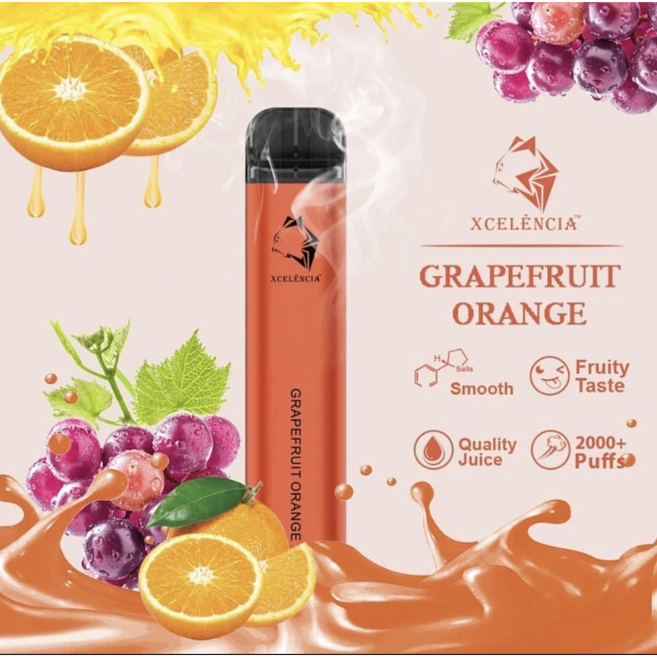 Antique White GUNNPOD Grape Fruit Orange