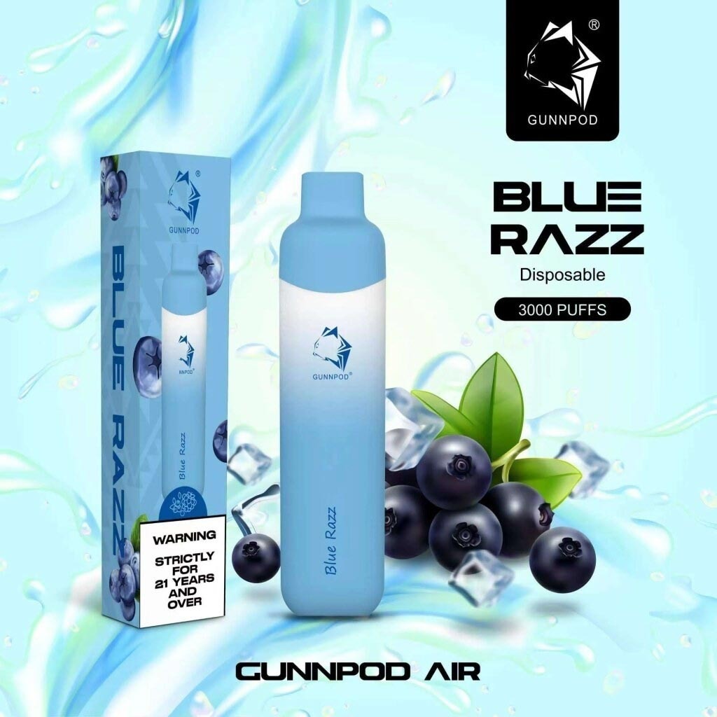 Light Cyan GUNNPOD AIR BLUE RAZZ