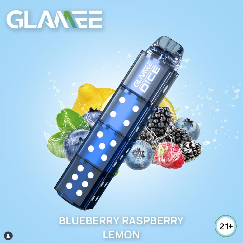 Light Blue Glamme Dice Blueberry Raspberry Lemon