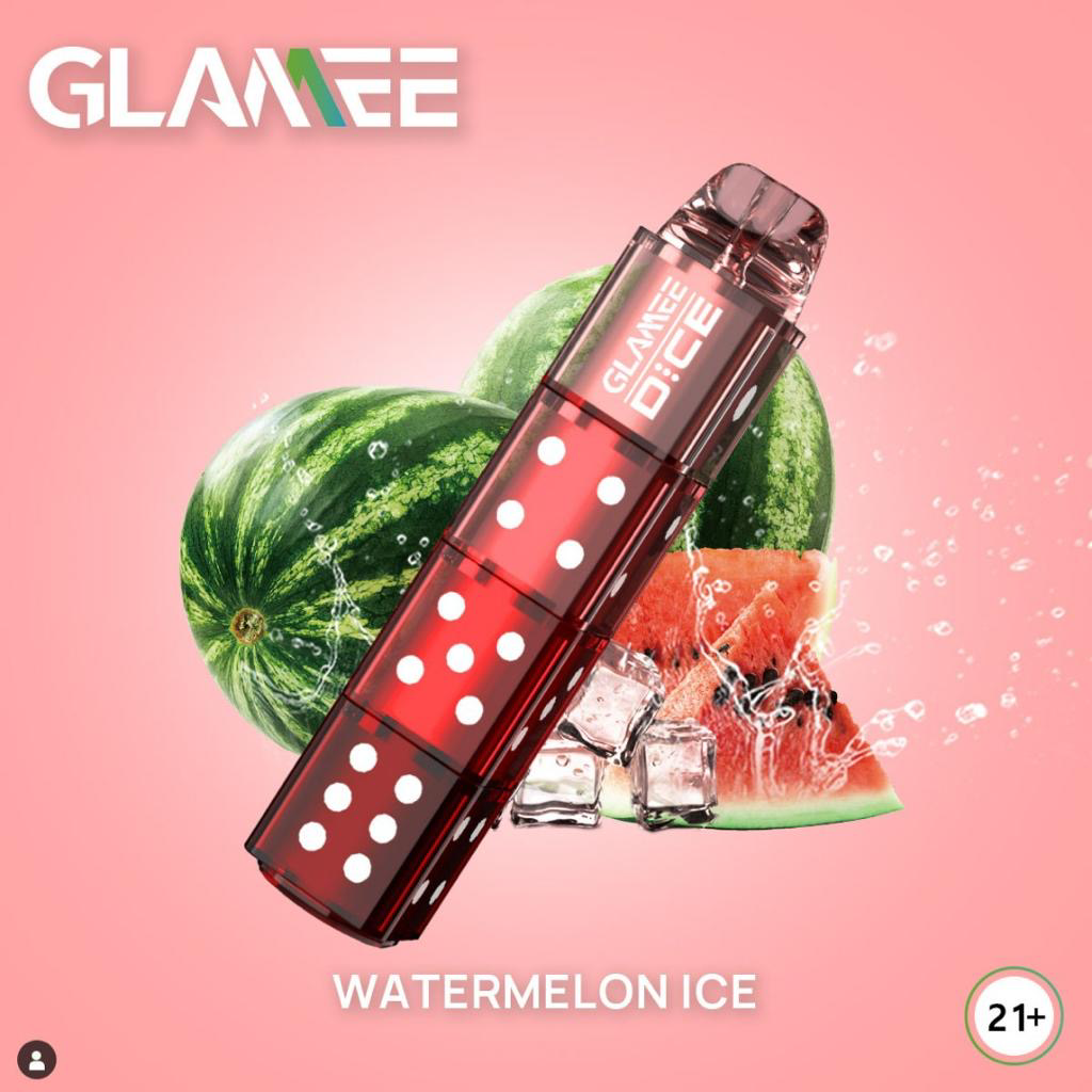 Light Pink Glamme dice 6000 Watermelon Ice