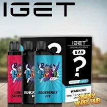 Dark Slate Gray IGET BAR Vape 10 Pack