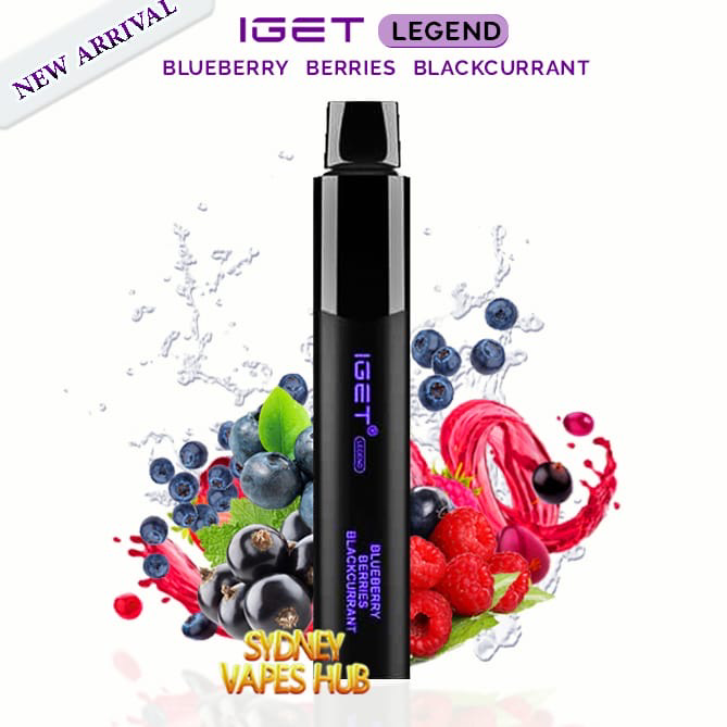 Light Gray IGET LEGEND BLUEBERRY BERRIES BLACKCURRANT