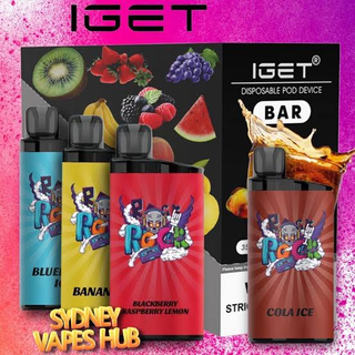 Maroon IGET bar Wholesale 100 Pack