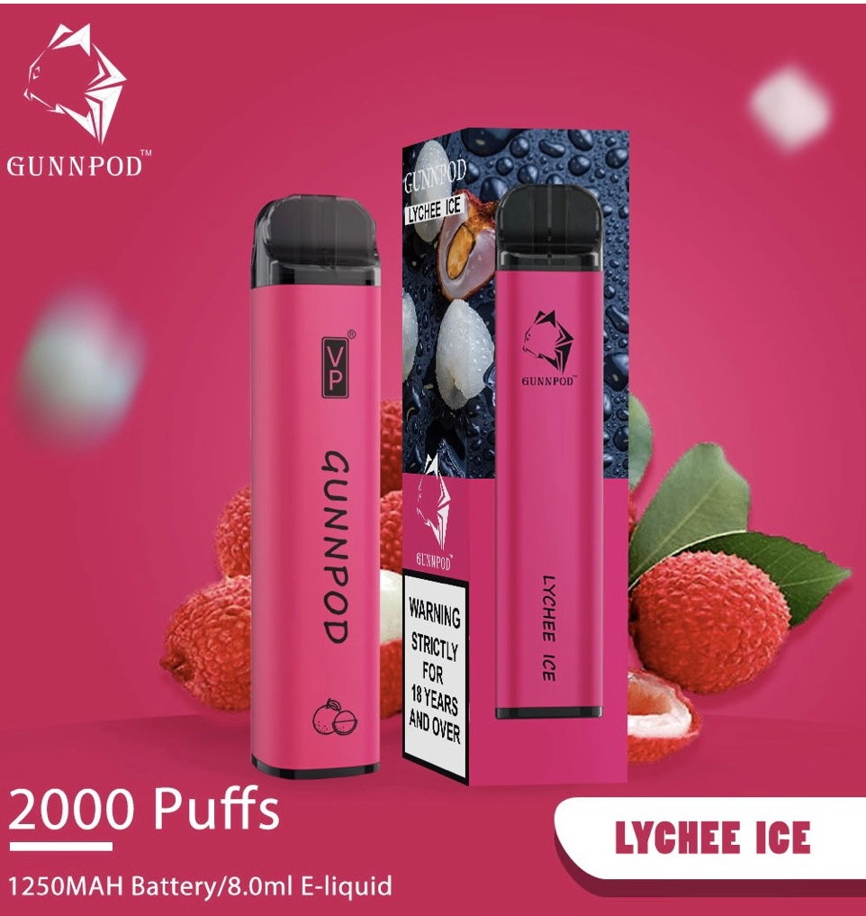 Maroon GUNNPOD Lychee Ice