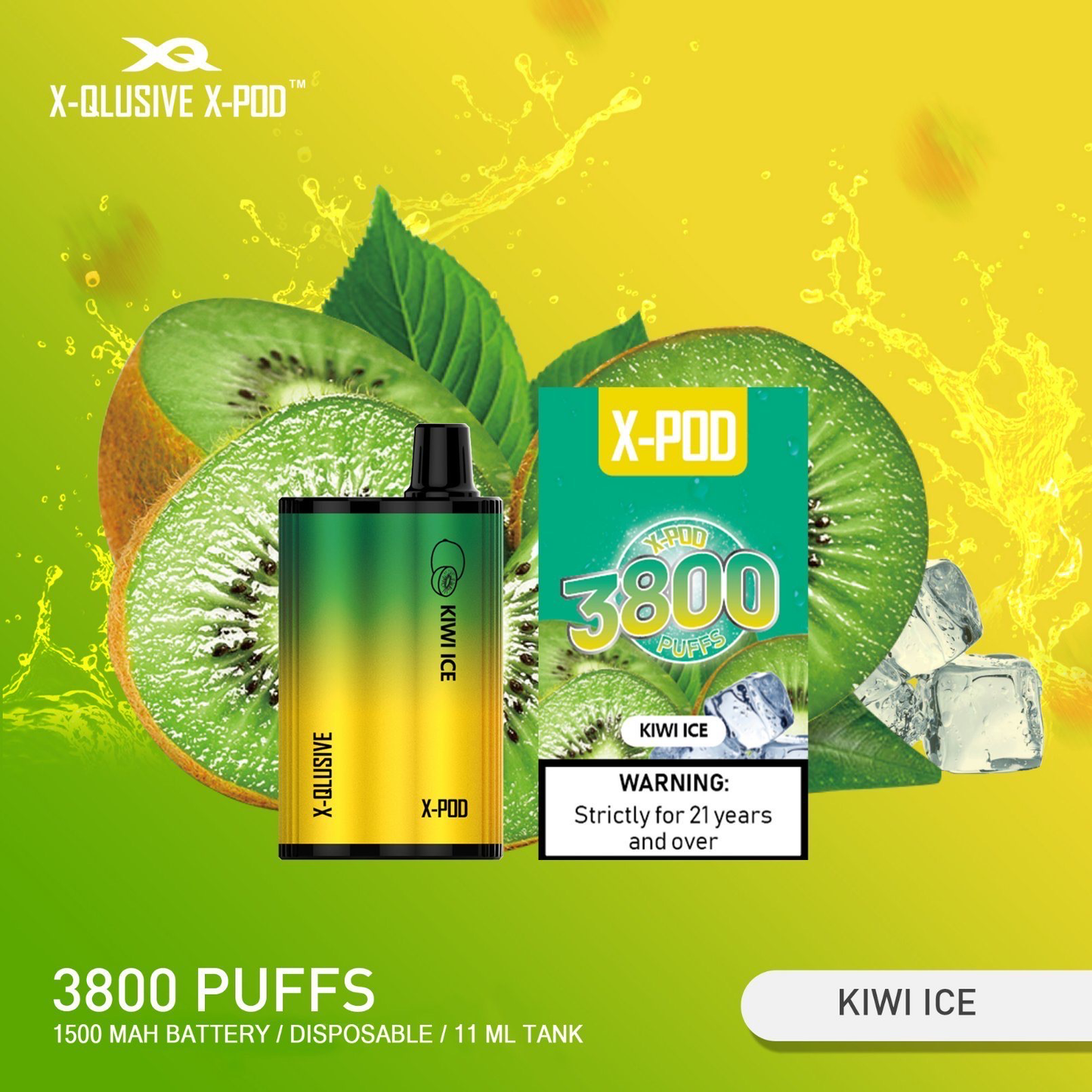 Goldenrod XPOD Kiwi Ice