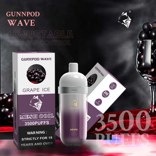 Dark Slate Gray GUNNPOD Wave 3500 Grape Ice