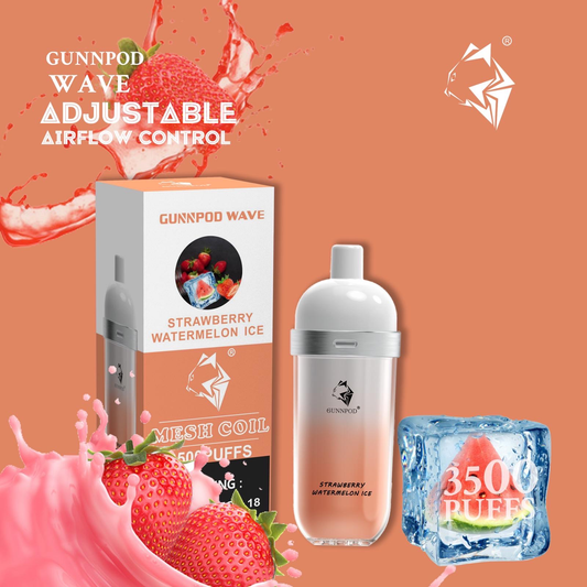 Dark Salmon GUNNPOD Wave 3500 Strawberry Watermelon