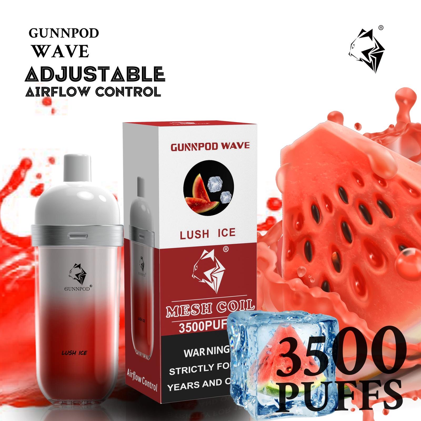 Sienna GUNNPOD Wave 3500 Lush Ice