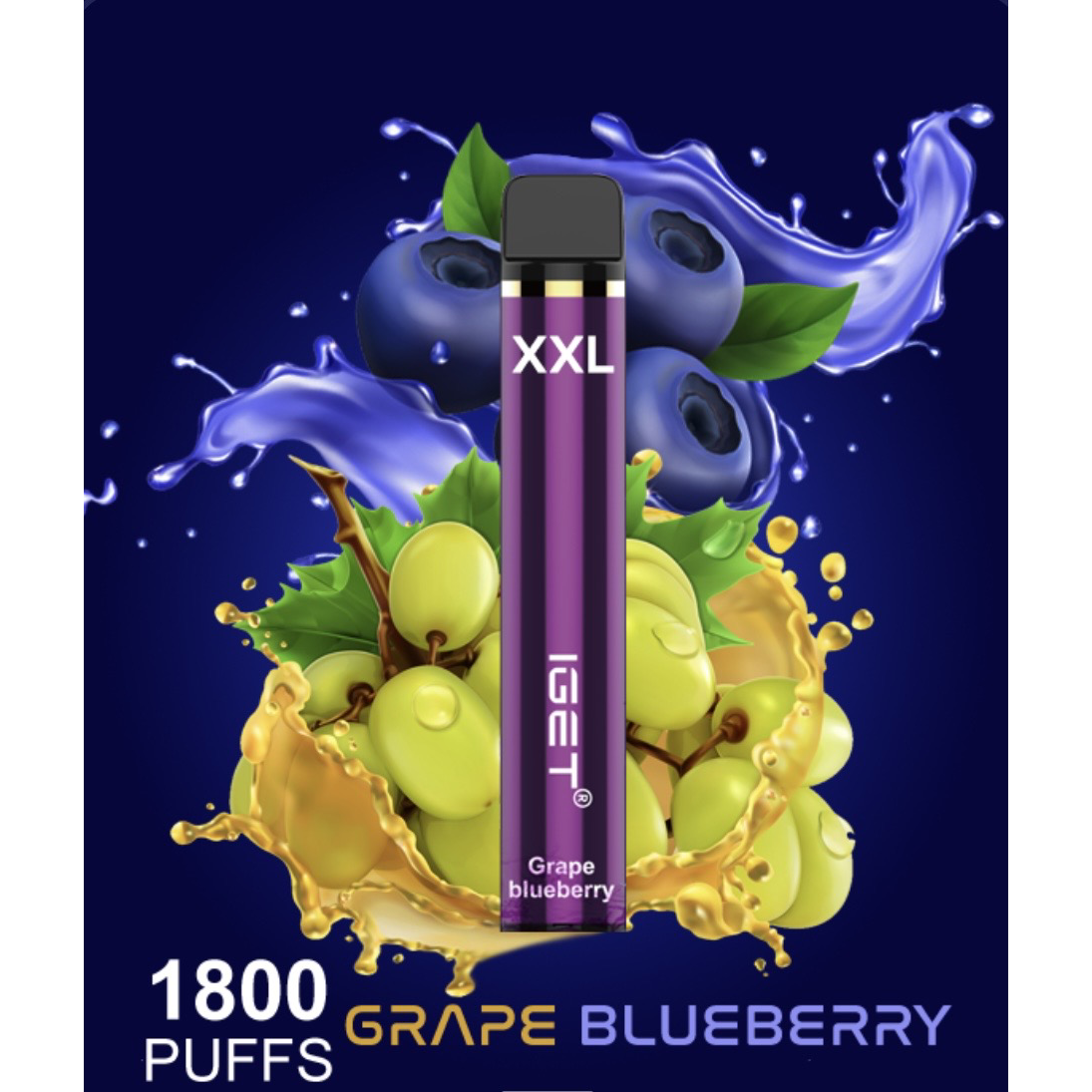 Dark Khaki IGET XXL 1800 Grape Blueberry