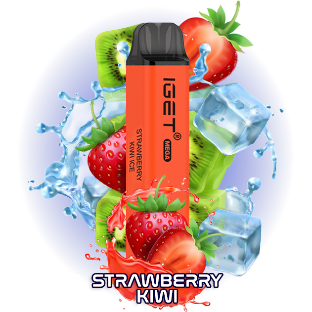 Chocolate IGET MEGA 3000 STRAWBERRY KIWI ICE