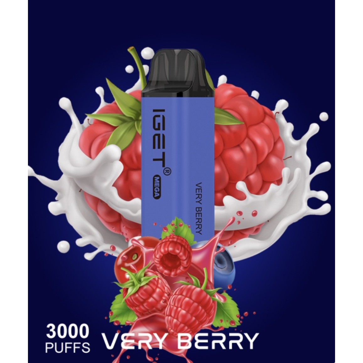 Midnight Blue IGET MEGA 3000 Very Berry