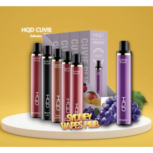 Dark Khaki HQD Cuvie Vape 10 Pack