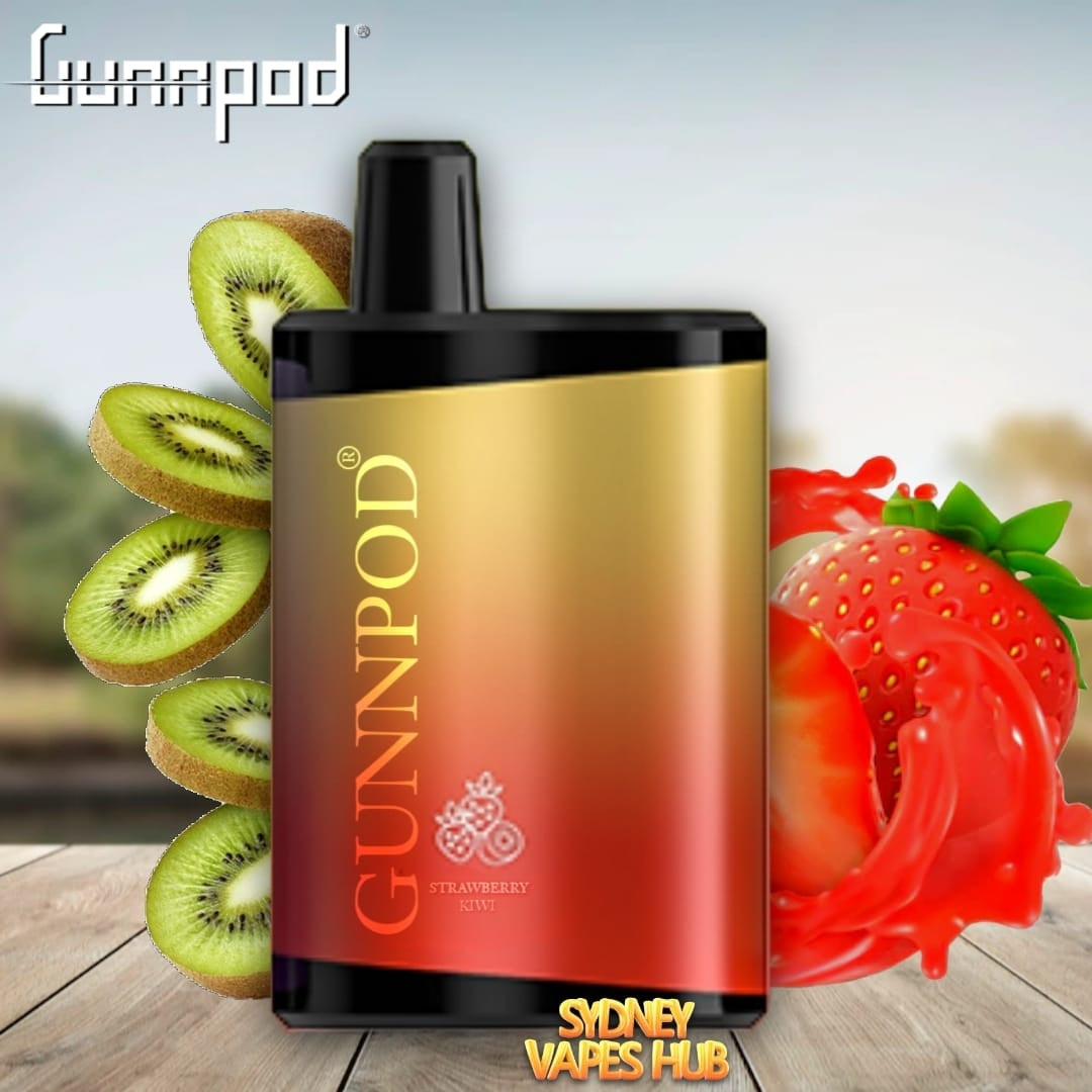 Light Gray GUNNPOD META 4000 Strawberry Kiwi