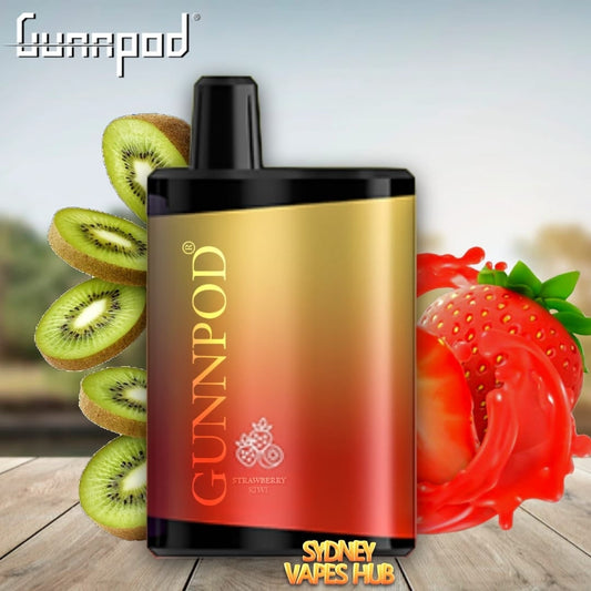 Light Gray GUNNPOD META 4000 Strawberry Kiwi