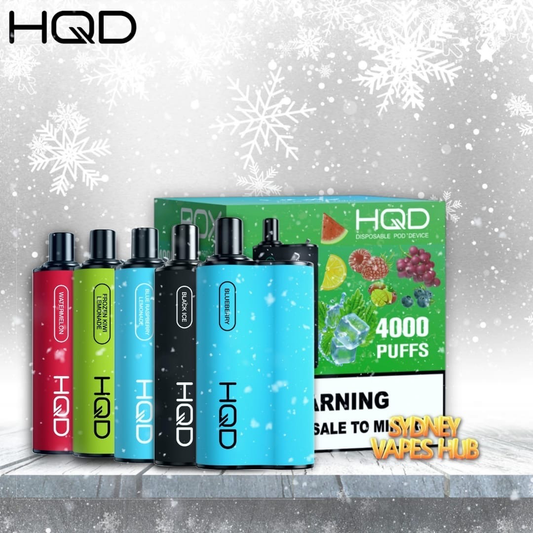 Light Gray HQD BOX WHOLESALE - 10 VAPE PACK