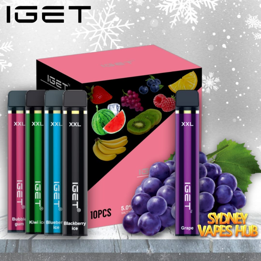 Gray IGET Vape XXL Full box