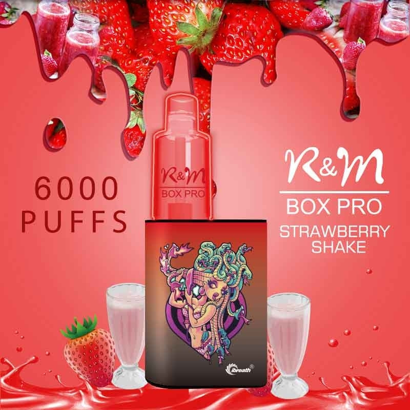 Salmon R and M BOX PRO 6000 Strawberry Shake