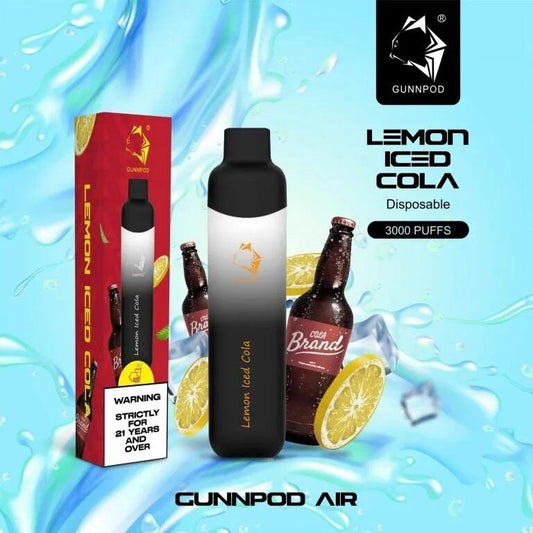 Pale Turquoise GUNNPOD AIR Lemon Iced Cola