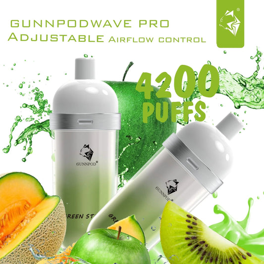 Yellow Green GUNNPOD WAVE 4200 GREEN STORM