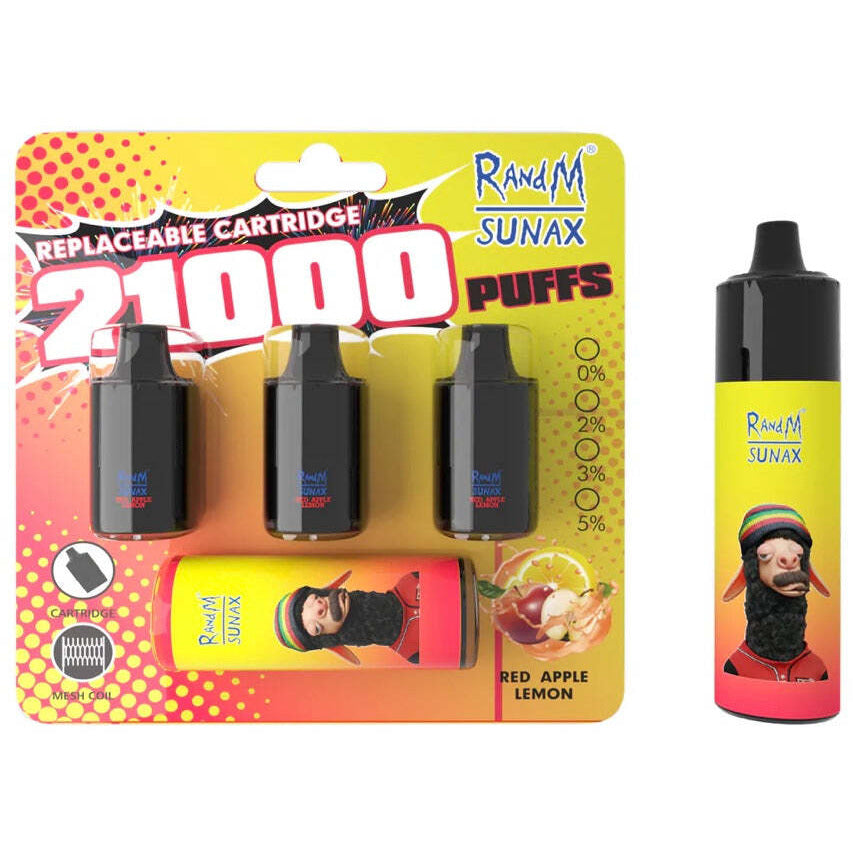 Dark Salmon randm sunax 21000 RED APPLE LEMON