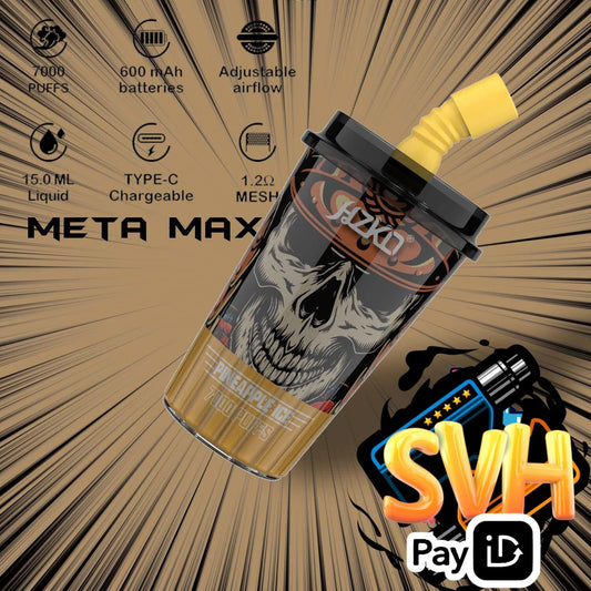 Dim Gray hzko meta max 7000 pineapple ice