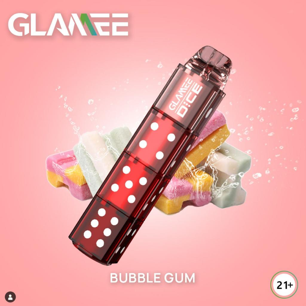 Light Pink GLAMEE DICE bubble gum
