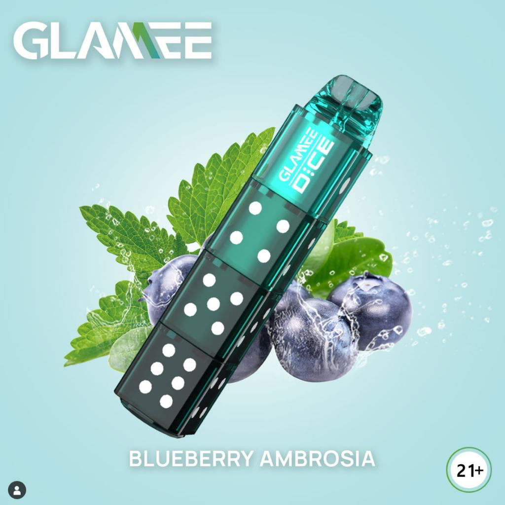 Powder Blue Glamme dice Blueberry Ambrosia
