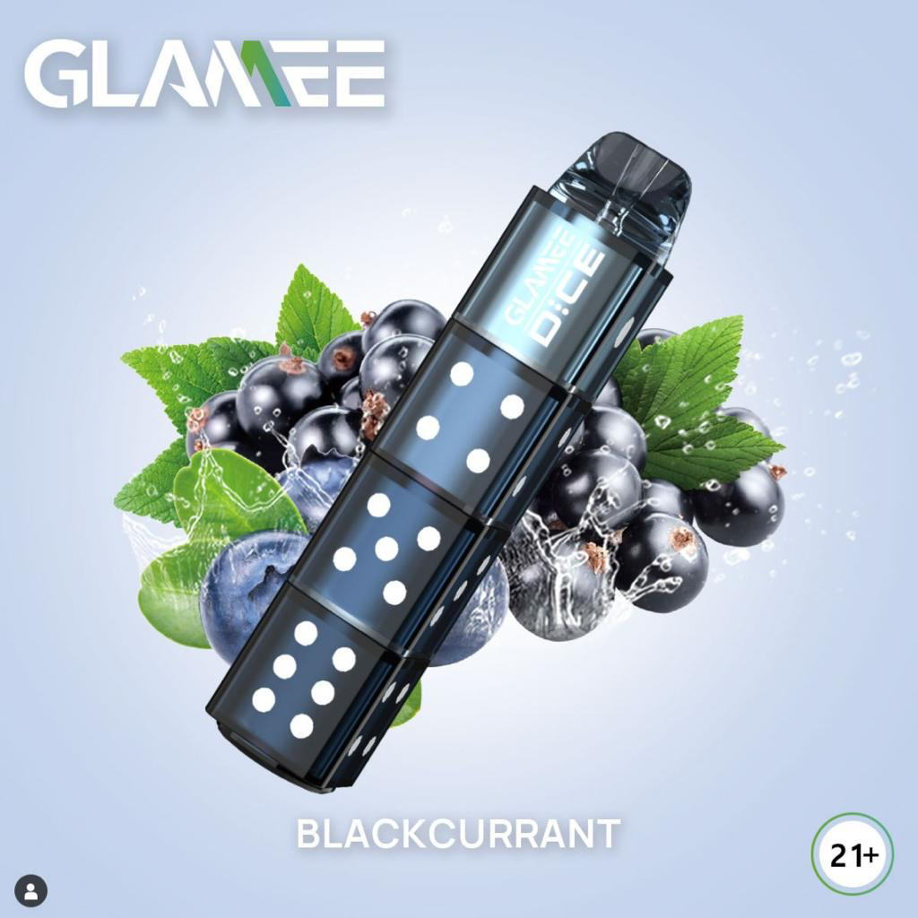 Light Gray Glamme Dice Blackcurrant