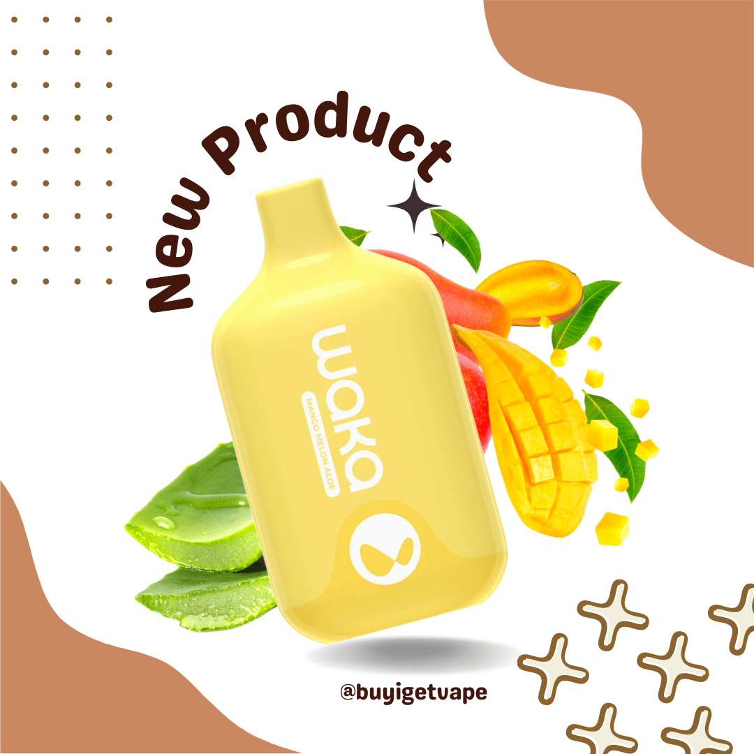 Sandy Brown WAKA SMASH 6000 MANGO MELON ALOE