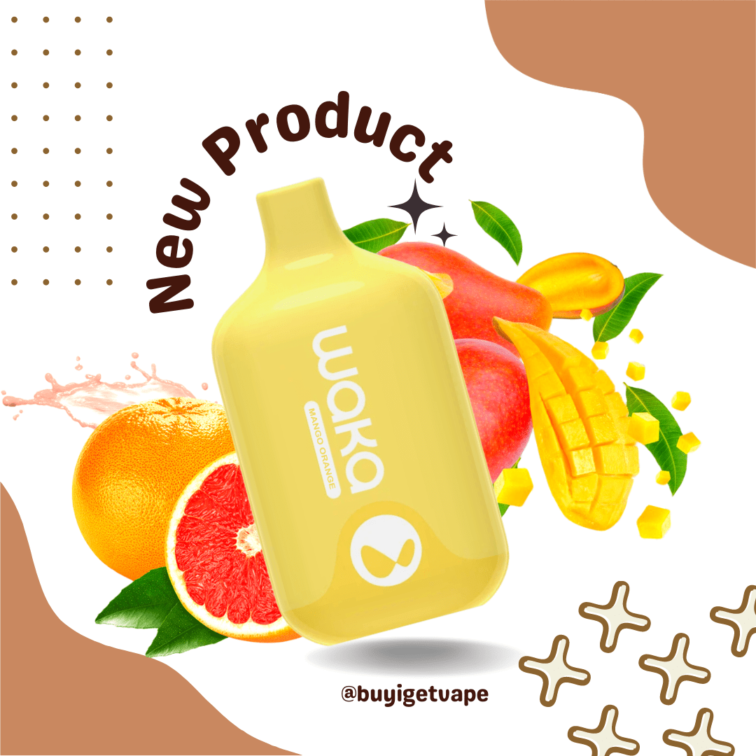 Sandy Brown WAKA SMASH 6000 MANGO ORANGE