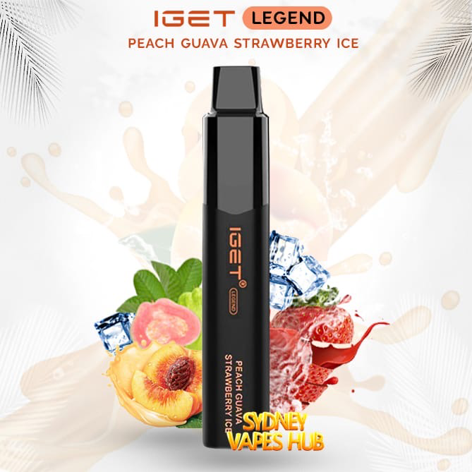 White Smoke IGET LEGEND peach strawberry ice