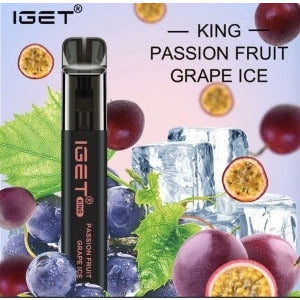 Light Gray IGET KING Passion Fruit Grape Ice