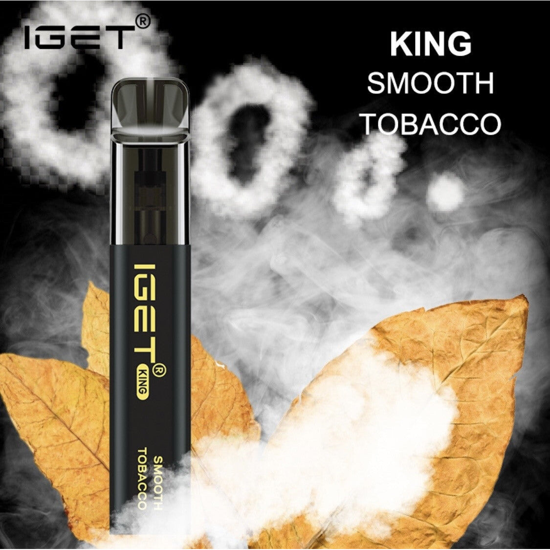Black IGET KING Smooth Tobacco