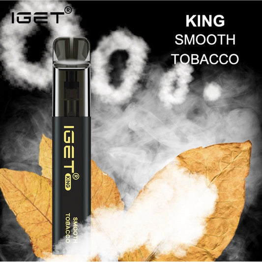 Black IGET KING Smooth Tobacco