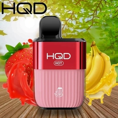 Dark Khaki HQD HOT 5000 STRAWBERRY BANANA