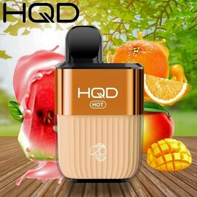 Dark Khaki HQD HOT 5000 MANGO ORANGE WATERMELON