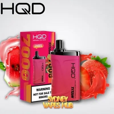 Maroon HQD TITAN 7000 Strawberry Watermelon