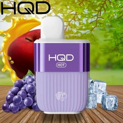 Olive Drab HQD HOT 5000 APPLE GRAPE FREEZE