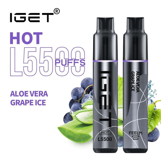 Dark Slate Gray IGET HOT - L5500 Aloe Vera Grape Ice